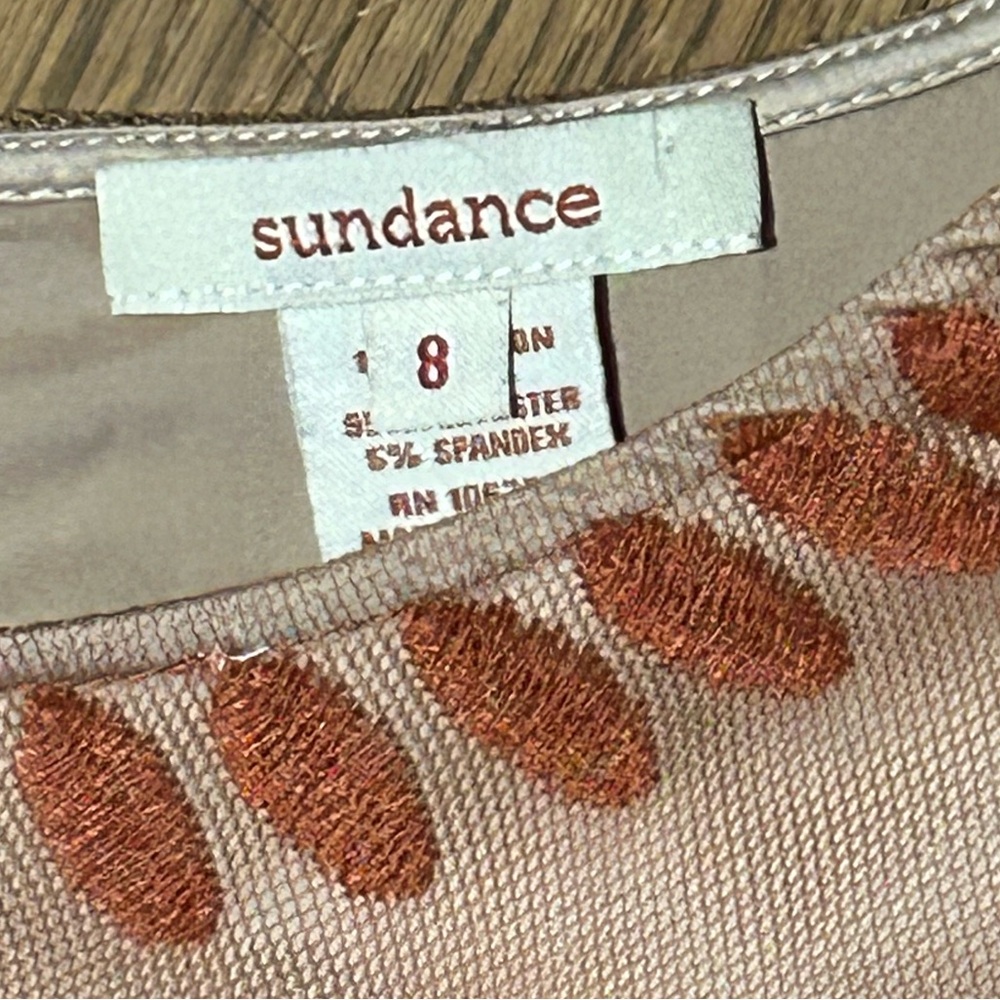 Sundance Love at First Sight Thule Embroidered Lace Overlay Sleeveless Dress - Picture 7 of 12